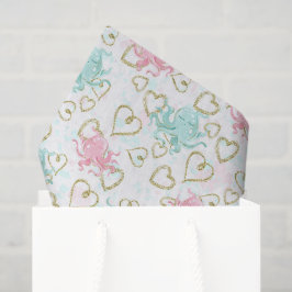 Oktopusgewebe der Liebe Seidenpapier