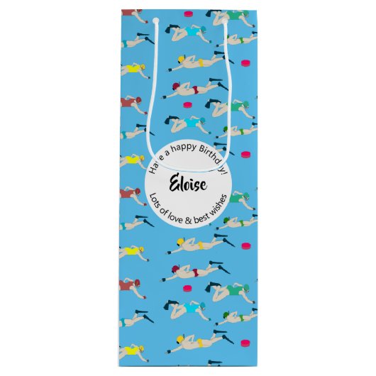 Oktopush Geschenktüte Für Weinflaschen (Vorderseite)