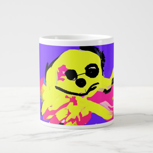 Oktopusliebe Jumbo-Tasse (Vorderseite)