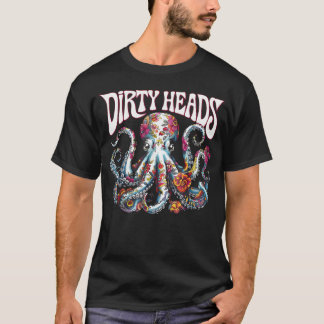 Oktopusliebhaber Floral Oktopus Ozean Meer Tier T-Shirt