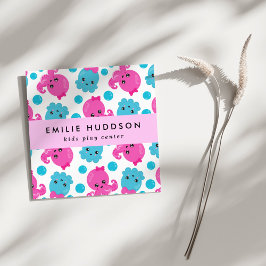 Oktopusmuster, Kinderspielzentrum, Aktivitätszentr Quadratische Visitenkarte