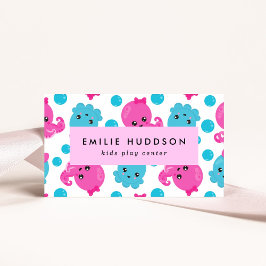 Oktopusmuster, Kinderspielzentrum, Aktivitätszentr Visitenkarte