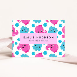 Oktopusmuster, Kinderspielzentrum, Aktivitätszentr Visitenkarte