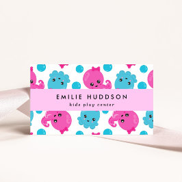 Oktopusmuster, Kinderspielzentrum, Aktivitätszentr Visitenkarte