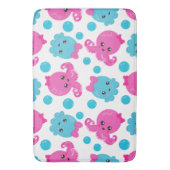 Oktopusmuster, Niedlicher Oktopus, Meerestiere Badematte (Vorderseite Vertikal)