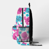Oktopusmuster, Niedlicher Oktopus, Meerestiere Bedruckter Rucksack (Rechts)