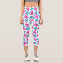 Oktopusmuster, Niedlicher Oktopus, Meerestiere Capri Leggings