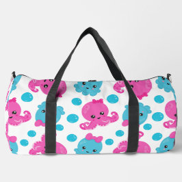 Oktopusmuster, Niedlicher Oktopus, Meerestiere Duffle Bag