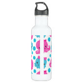 Oktopusmuster, Niedlicher Oktopus, Meerestiere Edelstahlflasche (Rückseite)