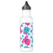 Oktopusmuster, Niedlicher Oktopus, Meerestiere Edelstahlflasche (Links)