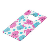 Oktopusmuster, Niedlicher Oktopus, Meerestiere Geldbeutel Flaschenöffner (Vorderseite Schrägansicht)