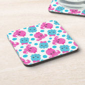 Oktopusmuster, Niedlicher Oktopus, Meerestiere Getränkeuntersetzer (Linke Seite)