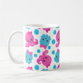 Oktopusmuster, Niedlicher Oktopus, Meerestiere Kaffeetasse (Links)