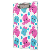 Oktopusmuster, Niedlicher Oktopus, Meerestiere Klemmbrett (Links)