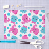 Oktopusmuster, Niedlicher Oktopus, Meerestiere Seidenpapier (Handwerk)