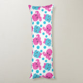 Oktopusmuster, Niedlicher Oktopus, Meerestiere Seitenschläferkissen (Rückseite (Vertikal))