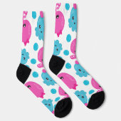 Oktopusmuster, Niedlicher Oktopus, Meerestiere Socken (Rechts)