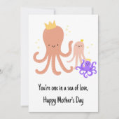 Oktopusmütter Dankeskarte (Vorderseite)