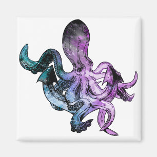 Oktopusneon Magnet