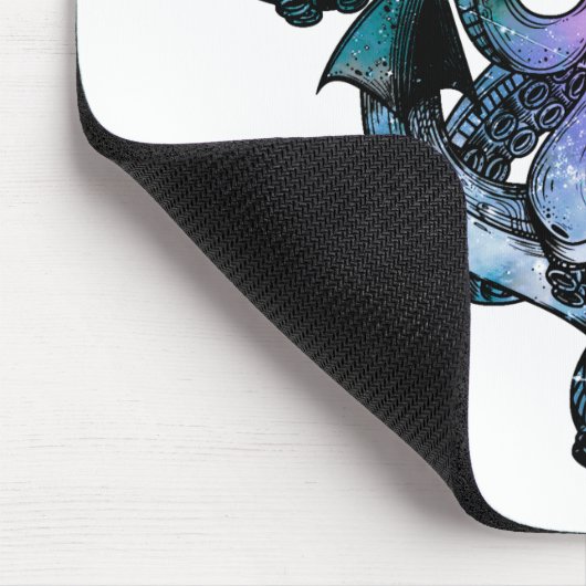 Oktopusneon Mousepad (Ecke)