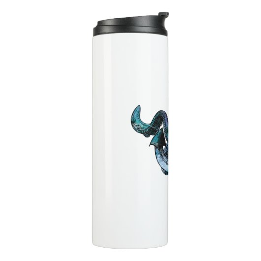 Oktopusneon Thermosbecher (Nach links gedreht)