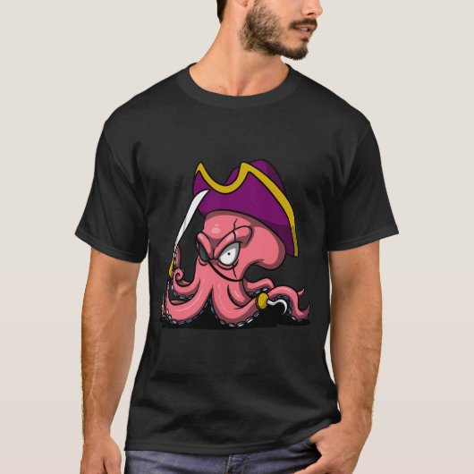 Oktopuspirat T-Shirt (Vorderseite)
