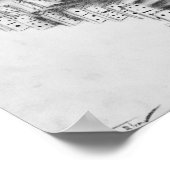 Oktopusposter Poster (Ecke)