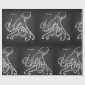 Oktopussketch Geschenkpapier (Flach)