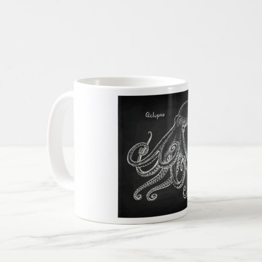 Oktopussketch Kaffeetasse (Vorderseite Links)