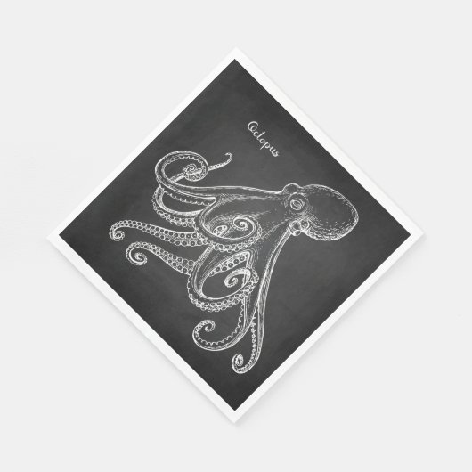 Oktopussketch Serviette (Ecke)