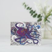 Oktpus! Postkarte (Stehend Vorderseite)