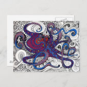 Oktpus! Postkarte (Vorne/Hinten)