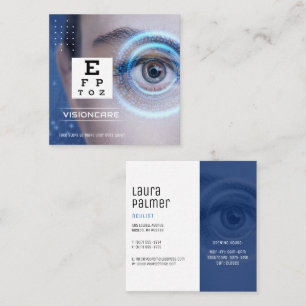 Okulistin   optisch quadratische visitenkarte