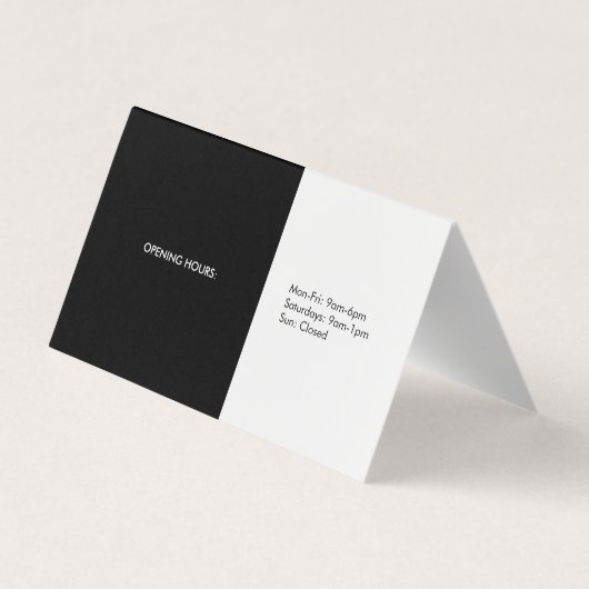 Okulistin | optisch visitenkarten (Rückseite)