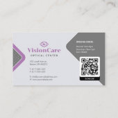 Okulistin | Optisches Zentrum Visitenkarte (Rückseite)