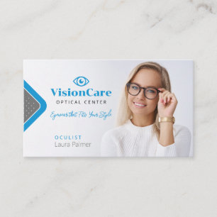 Okulistin Visitenkarte des optischen Zentrums