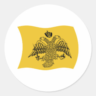 Ökumenisches Patriarchat-Flaggenaufkleber Runder Aufkleber