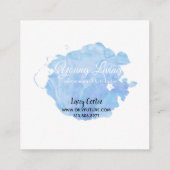 Öl-Agent Quadratische Visitenkarte (Rückseite)