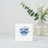 Öl-Agent Quadratische Visitenkarte (Stehend Vorderseite)