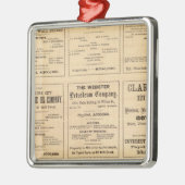 Öl-Anzeigen Silbernes Ornament (Links)