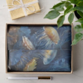 Öl Art Jellyfish Decoupage Seidenpapier (Geschenk)