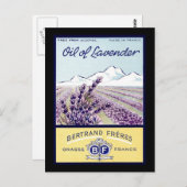 Öl aus Lavender - Grasse Frankreich Postkarte (Vorne/Hinten)
