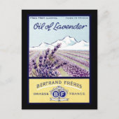 Öl aus Lavender - Grasse Frankreich Postkarte (Vorderseite)