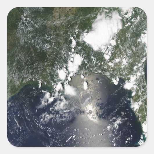 Öl breitet sich nordöstlich aus quadratischer aufkleber (Vorderseite)
