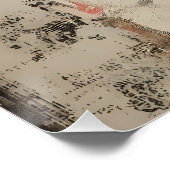 Öl der von Fraidy Cat Spooked ausdrucksvollen Kuns Poster (Ecke)