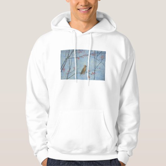 Öl des Waxwing 2013 auf Leinwand Hoodie (Vorderseite)