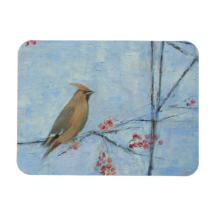 Öl des Waxwing 2013 auf Leinwand Magnet