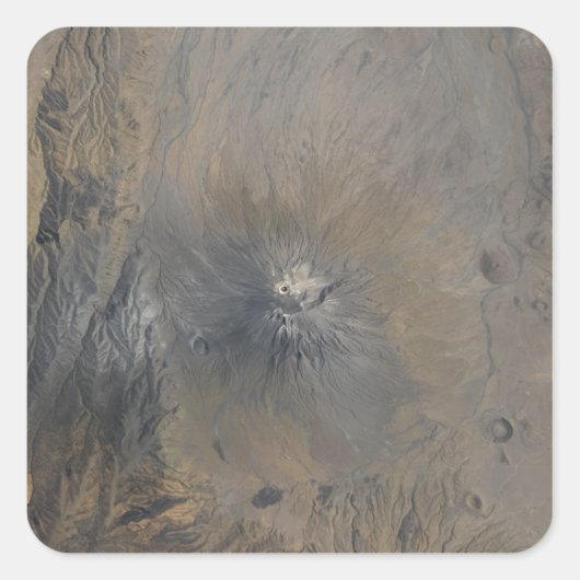 Ol Doinyo Langai in Tansania Quadratischer Aufkleber (Vorderseite)