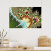 Öl-Erweiterung - Fraktal-Plakat Poster (Küche)