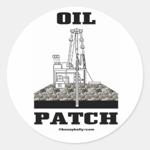 Öl-Flecken, Ölfeld-Aufkleber Runder Aufkleber